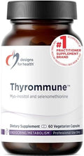 Diseños Para La Salud Thyrommune - Suplemento de Apoyo para Tiroides con Selenio (Selenometionina) + Mio-Inositol - Vegano y Sin Gluten (60 Cápsulas) - imagen 1