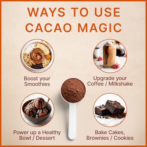 MegaPlants Cacao Magic | Mezcla de 5 Hongos Superfood | Melena de León, Reishi, Chaga, Cordyceps, Cola de Pavo | Alternativa para Smoothies, - imagen 7