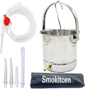 Kit de Enema de Café Smokitcen con Cubeta de Acero Inoxidable de 1.8 Cuartos para Limpieza y Desintoxicación - imagen 1