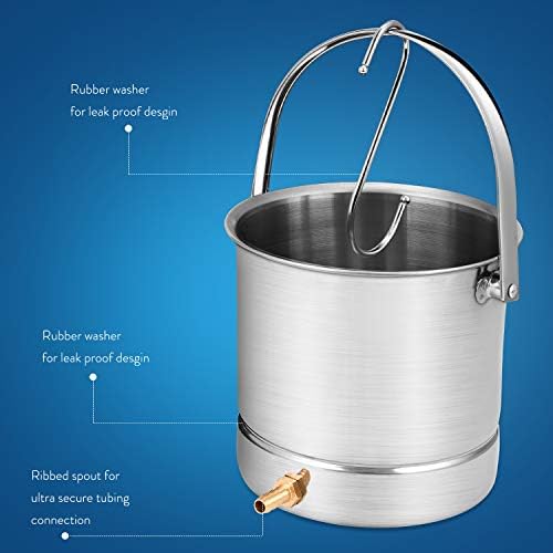 Kit de Enema de Café Smokitcen con Cubeta de Acero Inoxidable de 1.8 Cuartos para Limpieza y Desintoxicación - imagen 8