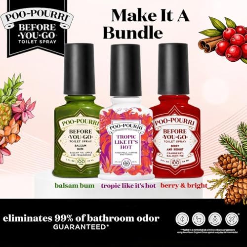 Set de 2 Onzas Poo-Pourri Tropic Like It's Hot, Berry & Bright y Balsam Bum - imagen 2