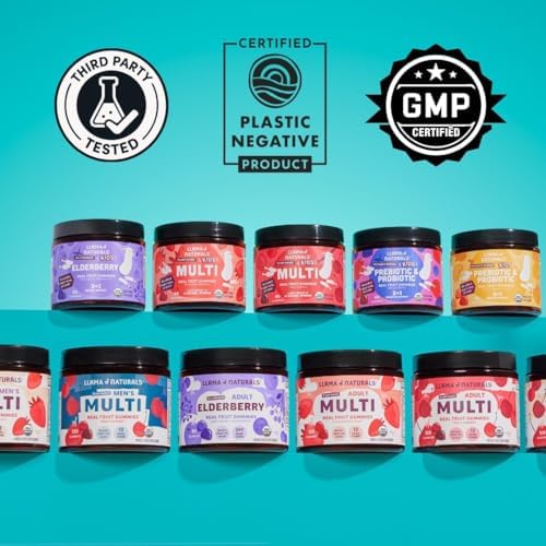 Gomitas de Saúco Llama Naturals para Adultos, Veganas y Orgánicas, Suplemento Inmunológico con Vitamina C y Zinc, 90 Unidades - imagen 5