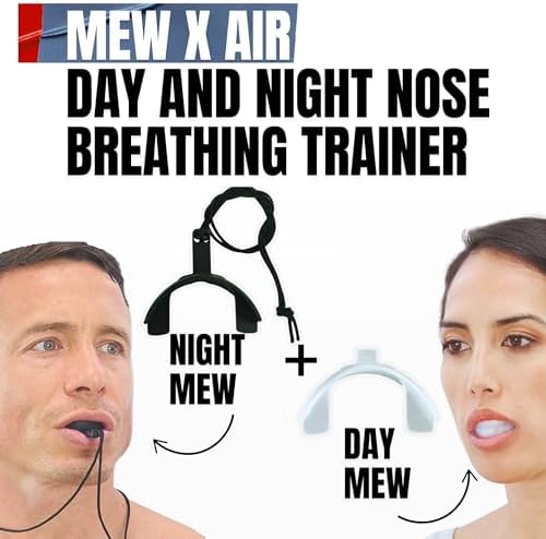 Kit MEW X AIR para Mejorar la Respiración Nocturna: Cinta para Dormir y Tiras Nasales Reutilizables, Aumenta el Oxígeno y el Rendimiento - imagen 2
