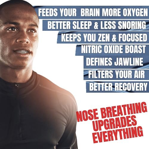 Kit MEW X AIR para Mejorar la Respiración Nocturna: Cinta para Dormir y Tiras Nasales Reutilizables, Aumenta el Oxígeno y el Rendimiento - imagen 4
