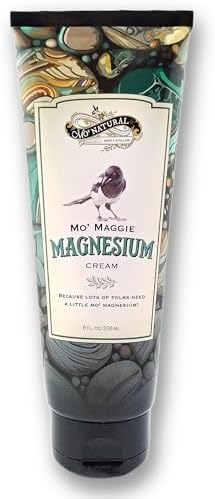 Crema de Magnesio Tópica Mo’ Maggie | Alta Concentración de Magnesio Zechstein | Aceites Orgánicos y Manteca de Karité de Mo' Natural | 8 oz | Nuevo - imagen 1