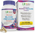Suplementos ULTALIFE para la Presión Arterial - Complejo Avanzado con Baya de Espino, Hibisco, Ajo y Forskolina - 14 Vitaminas y Hierbas, 30 Cápsulas - imagen 1
