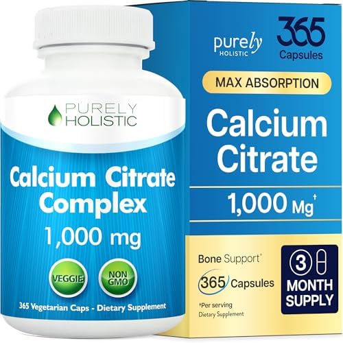 Citrato de Calcio 1000mg | Soporte Saludable para Huesos y Dientes | Alta Absorción | Suave para la Digestión | Vegano y No OGM | 3 Meses de - imagen 1