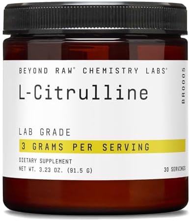 Polvo de L-Citrulina BEYOND RAW Chemistry Labs, Apoya el Rendimiento Máximo, 30 Porciones - imagen 1