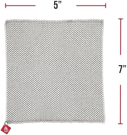 Trapo de Cadena Knapp Made 7”x5” - Reemplaza tu Esponja Sucia - Utensilio de Cocina Multiusos, Limpiador de Ollas y Sartenes - Dura Toda la Vida - imagen 3