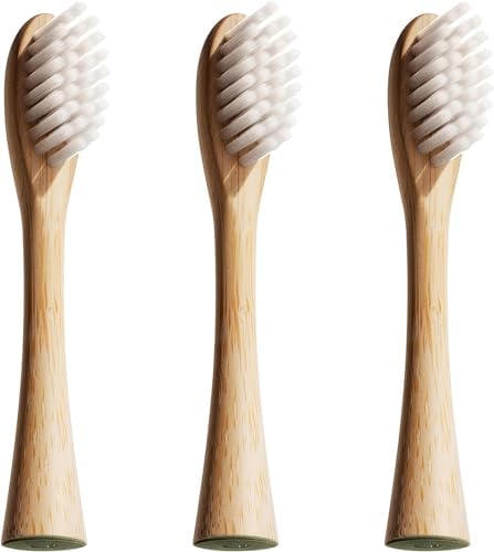 Cabezas de Repuesto Lumineux de Bambú 3 Piezas - Exclusivas para el Cepillo de Dientes Eléctrico Sonic Lumineux - Cabezas de Bambú con Cerda Suave - - imagen 1