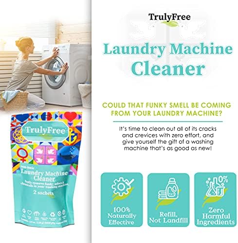 Limpiador y Desodorante para Lavadora Truly Free | Limpiador para Lavadoras de Carga Superior y Frontal, Elimina Grasa, Moho y Olores | Seguro para - imagen 3