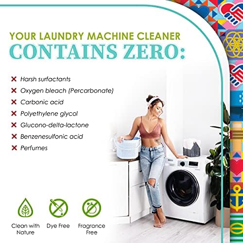 Limpiador y Desodorante para Lavadora Truly Free | Limpiador para Lavadoras de Carga Superior y Frontal, Elimina Grasa, Moho y Olores | Seguro para - imagen 7