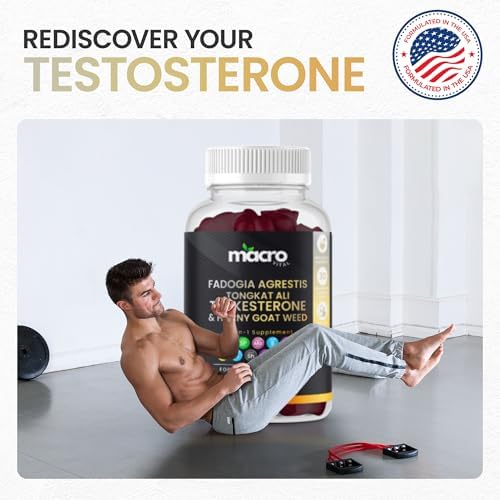 Suplemento de Testosterona MACRO VITAL para Hombres en Gummy [Absorción Rápida] Aumento de Masculinidad, Turkesterona, Tongkat Ali, Hierba de Cabra, - imagen 4
