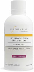 Calcio y Magnesio Líquido Integrative Therapeutics - Suplemento para la Salud Ósea con Vitamina D3 - Sin Gluten ni Lácteos - Sabor Berry, 16 oz (32 - imagen 1