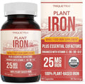 Suplemento de Hierro Orgánico | Mineral y Cofactores de Alimentos Naturales, 25 mg Elementales | Absorción Mejorada y Vitaminas para la Salud - imagen 1