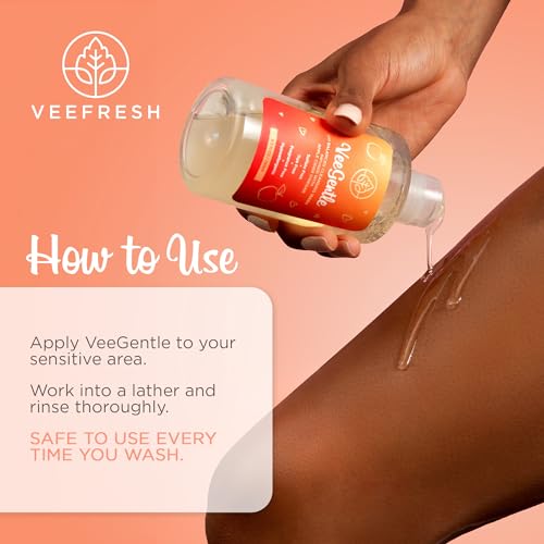 VeeFresh - VeeGentle Jabón Íntimo pH Balanceado con Vinagre de Manzana - Limpiador Suave y Calmante para Mujeres, 250ml - Higiene Femenina - imagen 4
