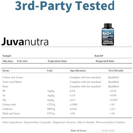 Suplemento de NAD 11 en 1 Extra Fuerte – Liposomal NAD con Resveratrol, CoQ10, Urolitina A, ALA y Cúrcuma – Apoya el Antienvejecimiento, Reparación - imagen 8