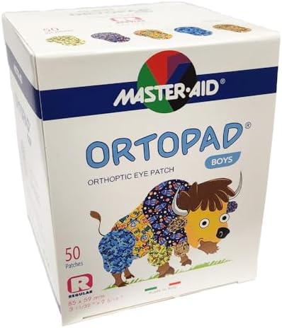 Parche para Ojos Ortopad® Bamboo para Niños, 50 Piezas (Tamaño Regular, 4+ años) Paquete Camuflaje Azul - imagen 3