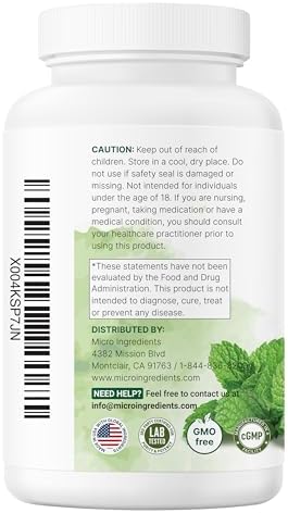 Complejo de Super Verdes de Clorofila Micro Ingredients | 240 Cápsulas Veganas con Perejil, Moringa, Espirulina, Chlorella y Más | Sin Gluten, Sin - imagen 7