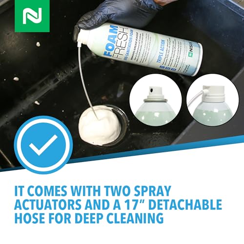 Espuma Bio Sanitizante Foam-Fresh de Nisus, Elimina Grasa y Acumulaciones Orgánicas, Control de Olores para Fregaderos, Drenajes y Trampas de Grasa, - imagen 7