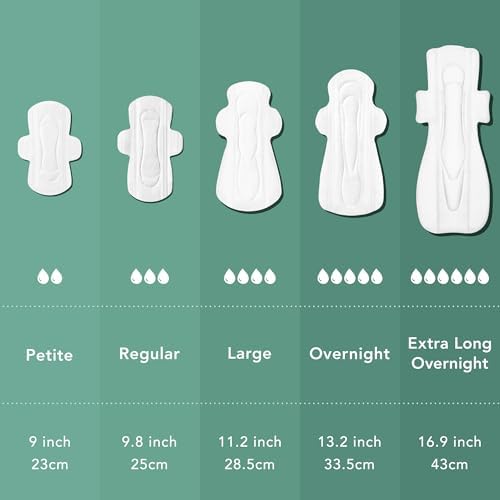 Rael Cuidado Femenino, Esenciales para el Período - Toallas Regulares y Nocturnas de Algodón Orgánico, Protectores Diarios y Toallitas Femeninas - imagen 5