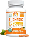 Cúrcuma Orgánica con Extracto de Pimienta Negra 2000mg - Suplemento Ultra Potente de Alta Absorción - 95% Curcuminoides - Vegano, No GMO - 120 - imagen 1
