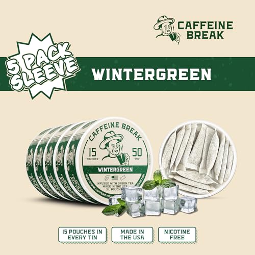 ALP Supply Co - Paquetes de Cafeína Wintergreen - Sabor Suave de Wintergreen - Energía Limpia y Potente - Hecho en EE. UU. - 50mg por paquete - 5 - imagen 4
