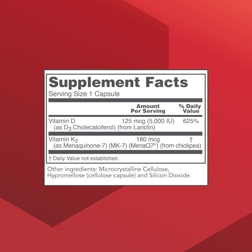 PROTOCOL FOR LIFE BALANCE - K2 MK-7 y D3 - Salud Vascular, Soporte Estructural, Fortalece Huesos, Su el Apetito, Pérdida de Peso Natural - 60 - imagen 2