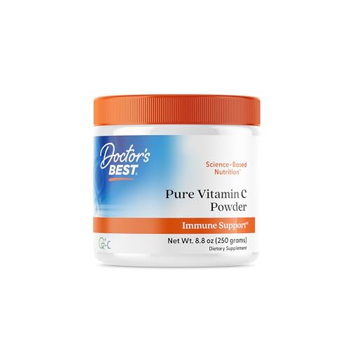 Polvo de Vitamina C Doctor's Best con Q-C, Sistema Inmunológico Saludable, Cerebro, Ojos, Corazón y Circulación, Articulaciones, 250G - imagen 1