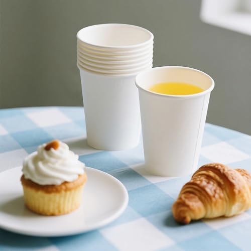 TashiBox Tazas de Papel Desechables para Bebidas Calientes de 12 oz - Paquete de 300 - Tazas de Café de Papel - imagen 3