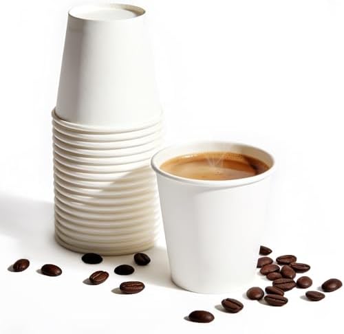 TashiBox Tazas de Papel Desechables para Bebidas Calientes de 12 oz - Paquete de 300 - Tazas de Café de Papel - imagen 8