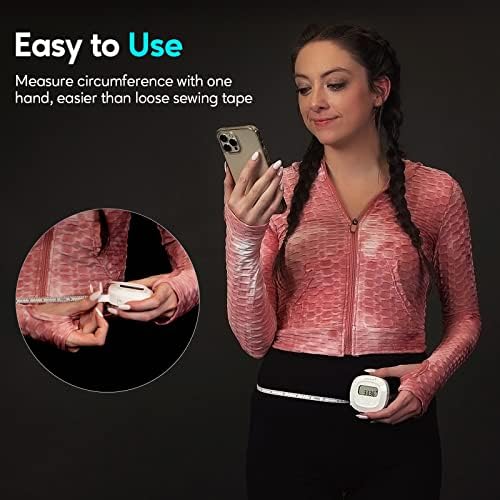 Cinta Métrica Digital Arboleaf de 60in con Bluetooth, Medidor Corporal con App, Dispositivo para Medir Grasa Corporal y Pérdida de Peso, Retráctil y - imagen 4