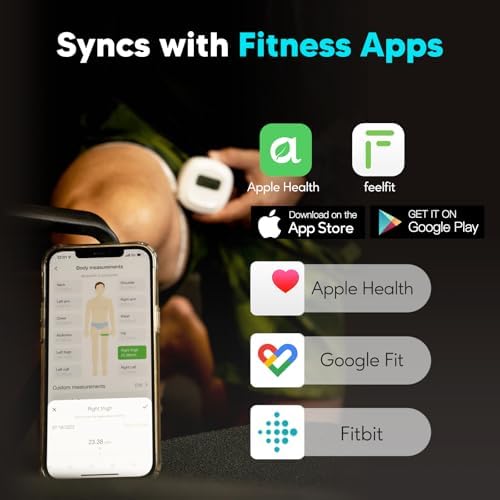 Cinta Métrica Digital Arboleaf de 60in con Bluetooth, Medidor Corporal con App, Dispositivo para Medir Grasa Corporal y Pérdida de Peso, Retráctil y - imagen 6