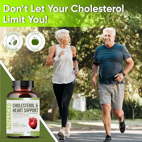 Suplementos de Colesterol para la Salud del Corazón - Apoyo Cardiovascular con Esteroides Vegetales, Niacina y Ajo. Vitaminas para Colesterol y - imagen 3
