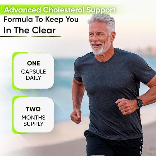 Suplementos de Colesterol para la Salud del Corazón - Apoyo Cardiovascular con Esteroides Vegetales, Niacina y Ajo. Vitaminas para Colesterol y - imagen 4