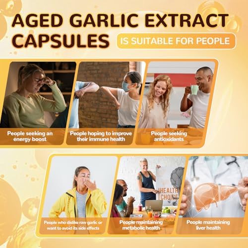 Cápsulas de Extracto de Ajo Envejecido Liposomal Totaria - Ajo Sin Olor con Magnesio, Zinc, Vitamina B, Mezcla Herbal Antioxidante - Soporte para - imagen 7