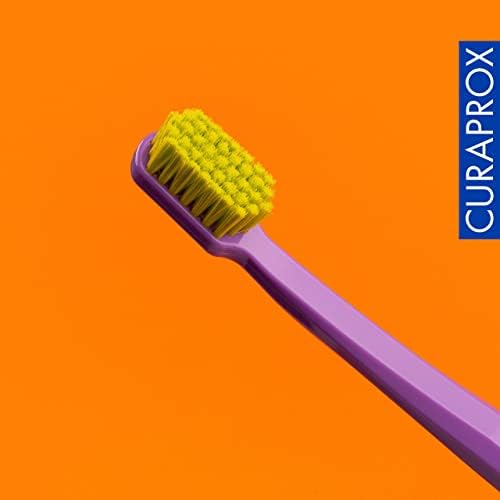 Cepillo de Dientes Curaprox CS 5460 Ultra Suave – Cuidado de Encías y Dientes para Adultos | Cerdas Curen® Súper Suaves | Azul-Púrpura, Paquete - imagen 5