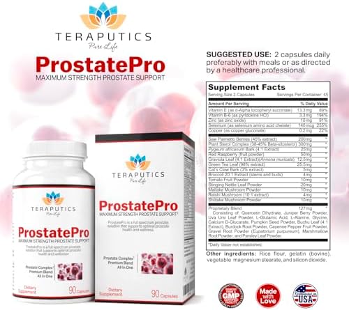 ProstatePro - Suplementos de Salud Prostática para Hombres con 33 Hierbas y Saw Palmetto | Reduce la Micción y Favorece el Crecimiento del Cabello | - imagen 2