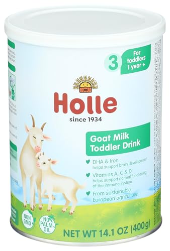 Bebida de Leche de Cabra Holle para Niños, Etapa 3, 14.1 oz en Polvo, 12+ Meses, Leche de Cabra Europea, Sin OGM, Sin Aceite de Palma, DHA, Hierro y - imagen 1
