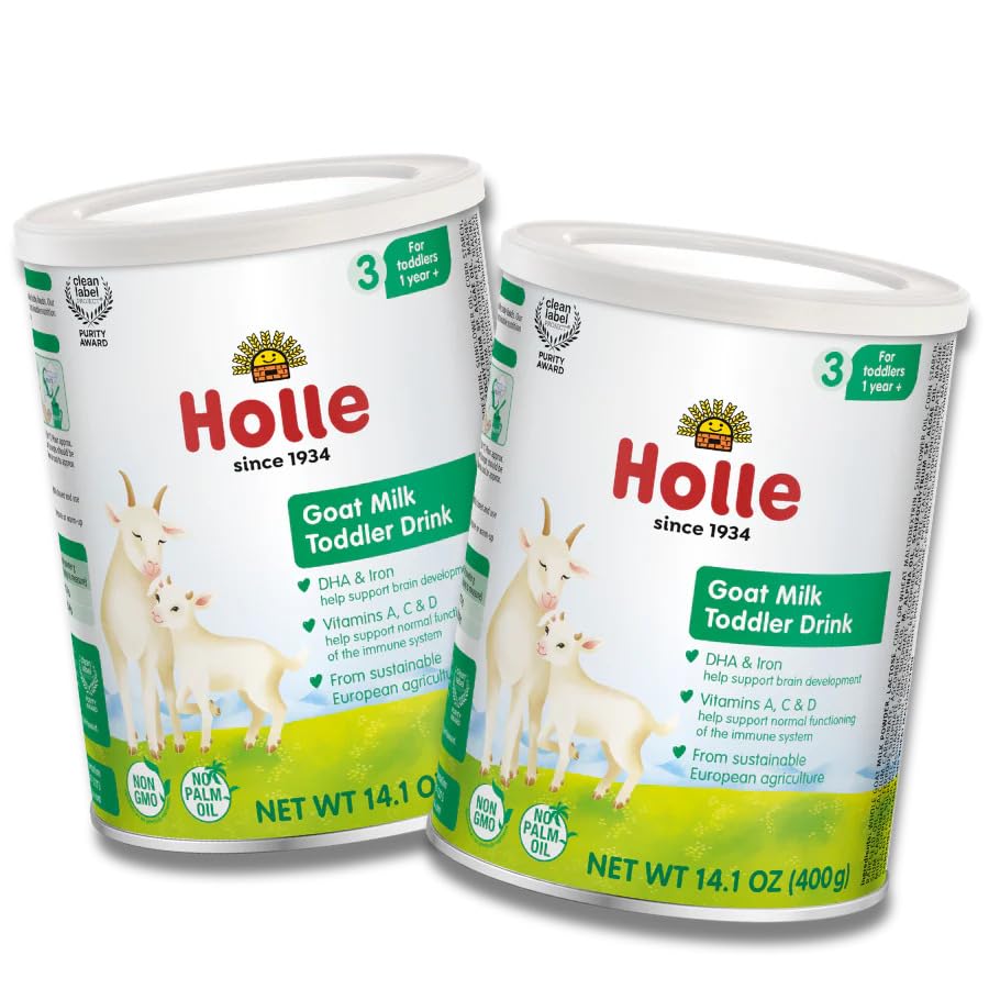 Bebida de Leche de Cabra Holle para Niños, Etapa 3, 14.1 oz en Polvo, 12+ Meses, Leche de Cabra Europea, Sin OGM, Sin Aceite de Palma, DHA, Hierro y - imagen 8