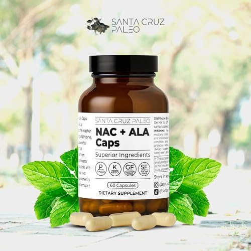 Santa Cruz Paleo, Cápsulas de NAC + ALA, Suplemento Antioxidante con Ácido Alfa Lipoico y N-Acetil Cisteína, 60 Cápsulas, Libre de Gluten, Keto, Paleo - imagen 8