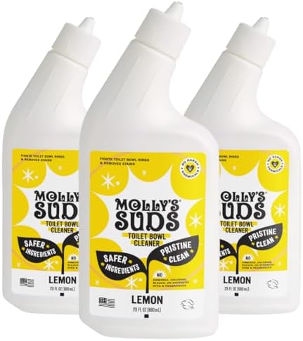 Limpiador de Inodoro Molly's Suds (Sin Blanqueador) | Gel 98% a Base de Plantas que Desmancha, Desodoriza y Fresca | Aroma a Limón - 23 Fl Oz - imagen 1