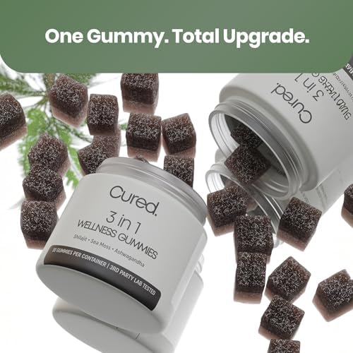 Gomitas Cured 3 en 1 - Shilajit Puro del Himalaya para Hombres y Mujeres | Musgo Marino, Ashwagandha y Miel de Manuka Orgánica con 85+ Minerales | - imagen 8