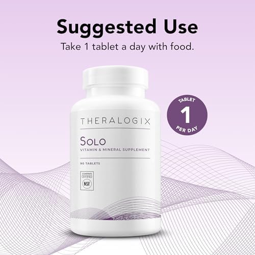 Suplemento Multivitamínico y Multimineral Theralogix Solo Sin Hierro - Suministro para 90 Días - Multivitamínico Sin Hierro para Hombres y Mujeres - - imagen 4