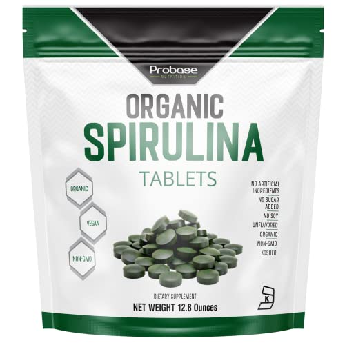 Suplemento de Espirulina Orgánica Probase Nutrition, 3000MG por Porción, 720 Tabletas (Suministro para 4 Meses), Sin Rellenos y No Transgénico, Rico - imagen 4