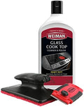 Kit de Limpiador Weiman para Estufas de Vidrio y Cerámica – Crema Limpiadora, 3 Almohadillas de Limpieza y Raspador para Comida y Grasa Pegada, - imagen 1