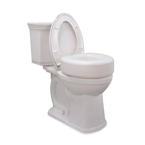 Elevador de Asiento de Inodoro Portátil AquaSense de 4 Pulgadas - Ideal para Personas Mayores - Instalación Sencilla - Diseño Antideslizante - - imagen 4