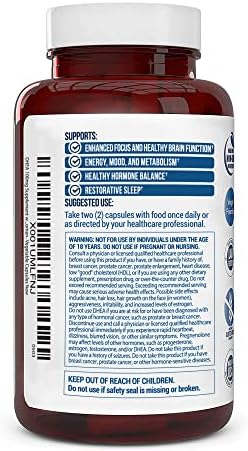 Truevantage Nutrition DHEA 100 mg con Pregnenolona 60 mg – Cápsulas Vegetales, No GMO - imagen 4
