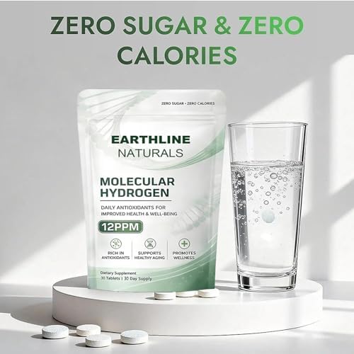 Tabletas de Hidrógeno Molecular Earthline Naturals 12PPM - 30 Tabletas (Suministro para 30 Días) - imagen 5