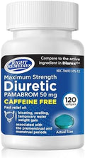 RIGHT REMEDIES Suplemento Diurético Máxima Fuerza Sin Cafeína, 120 Softgels, Pamabrom 50mg, Alivia la Pesadez por Retención de Líquidos - imagen 1